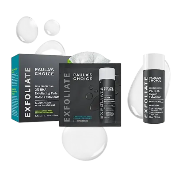 Paula’s Choice 2% BHA Travel Duo (Pads + Liquid, 10ct + 1 oz)