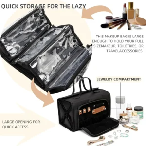 ROYALFAIR Roll‑Up Toiletry Bag