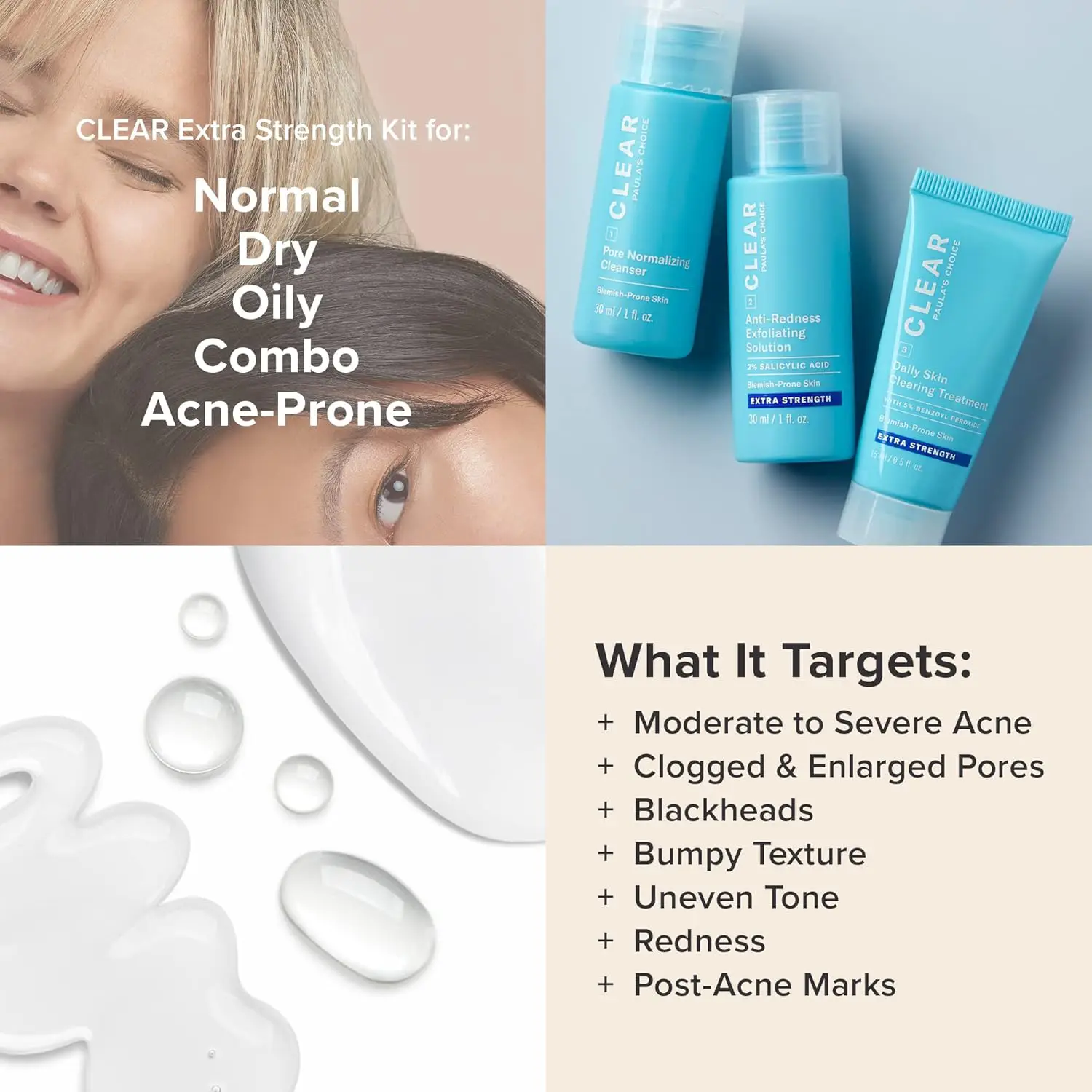 Paula’s Choice CLEAR Acne Kit (Trial Size – Extra Strength)